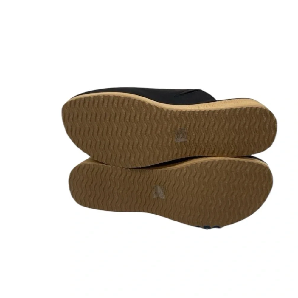 NIB Eileen Fisher Black Leather y2k 90s EVA Slip on Luxury Staple Mules 8 - Picture 8 of 8